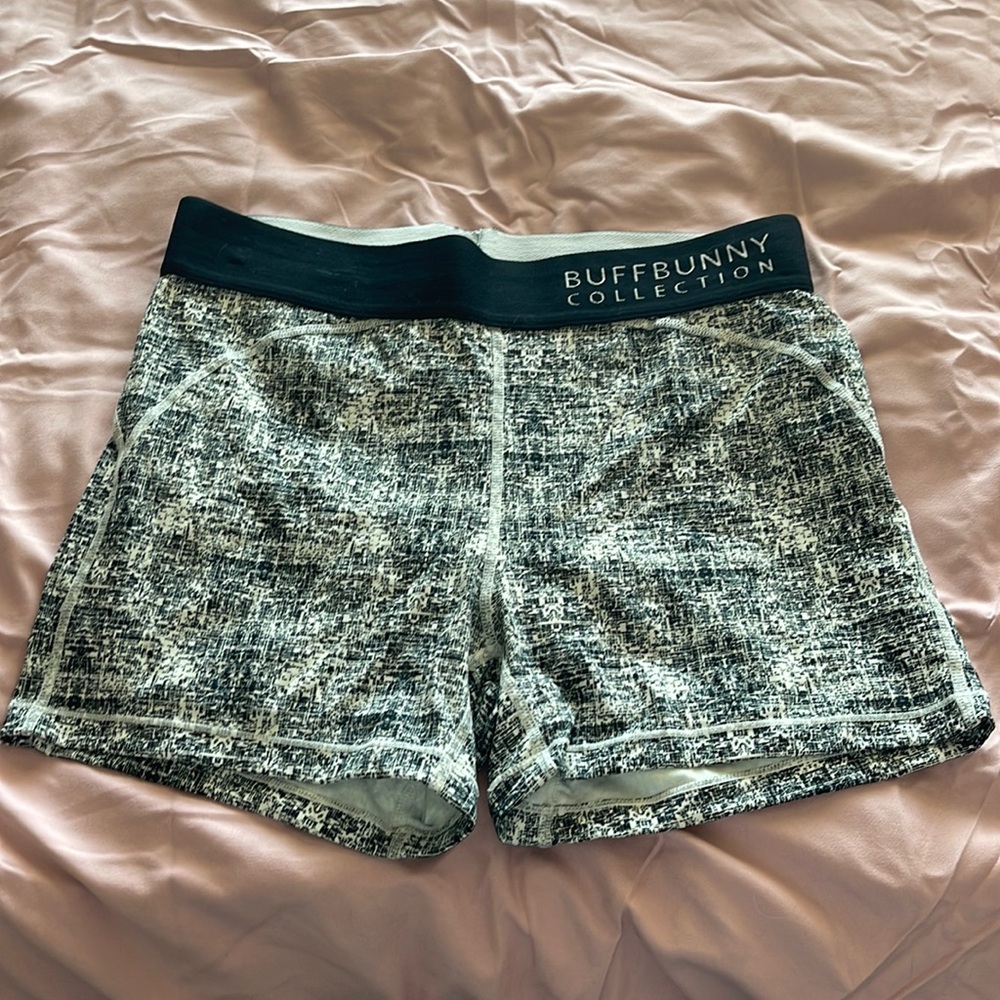 BuffBunny Collection Hustle Print Shorts